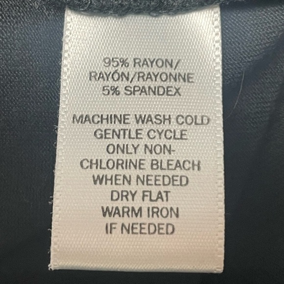 Loft Black Strappy Elastic Waist Knit Minimalist Dress, Small - Picture 4 of 6